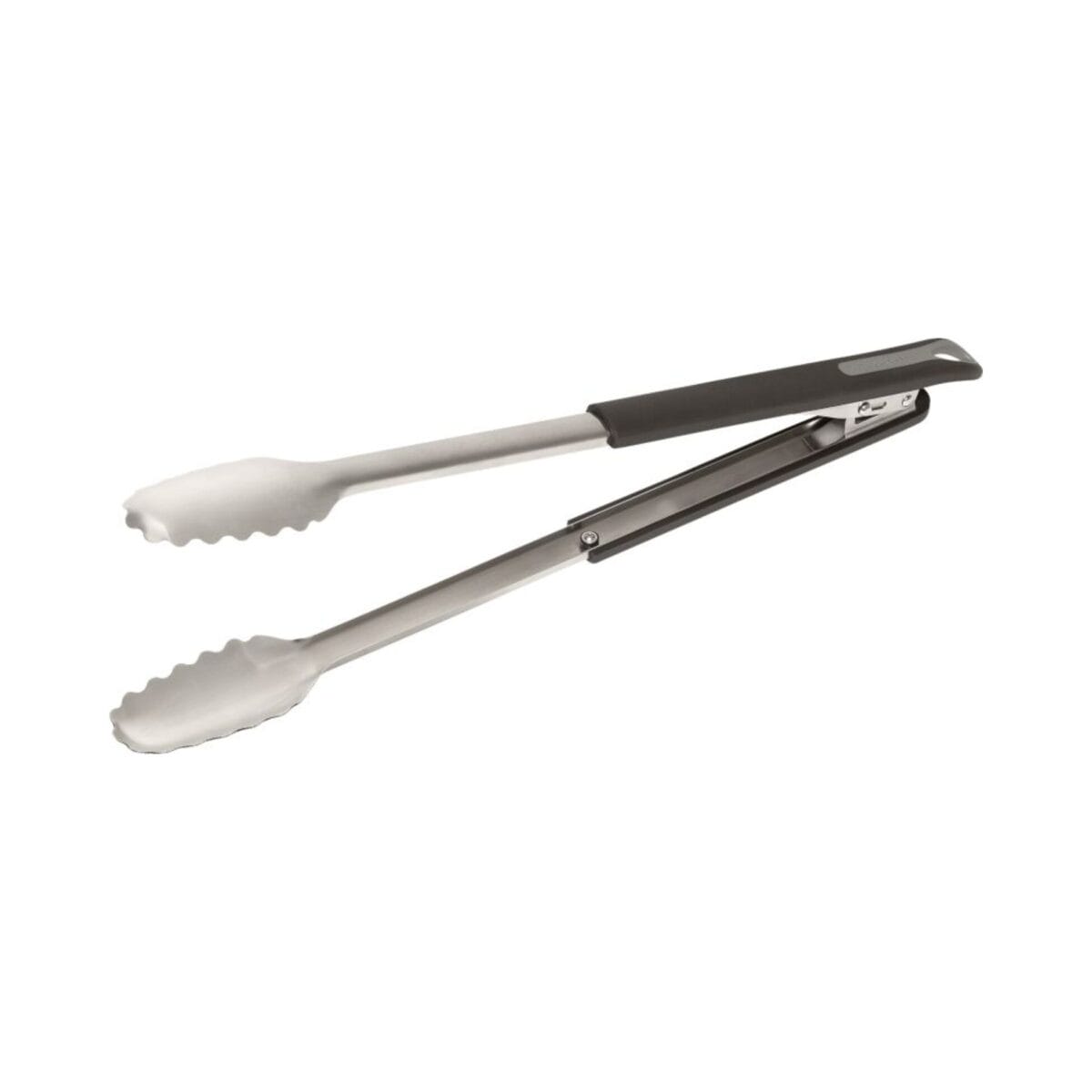 Outdoorchef barbecuetang van 45,5 cm in roestvrij staal met rubberen handgreep en getand kopstuk