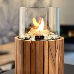 gaslantaarn terrasbrander hout van The Flame